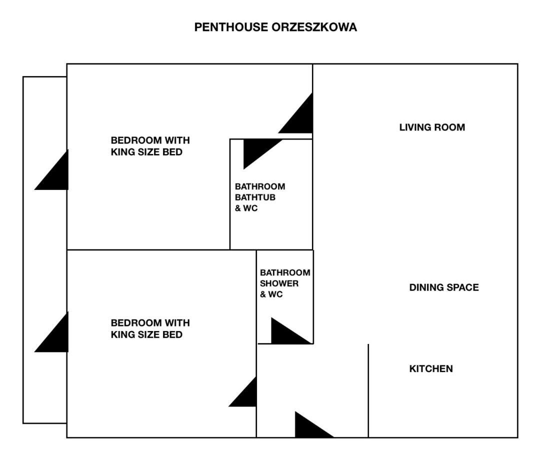 Penthouse Orzeszkowa - Loftaffair Lägenhet Kraków Exteriör bild